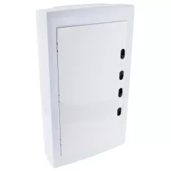   Falon kívüli elosztódoboz, fehér-sík ajtóval, NPE nélkül 36 Modul
