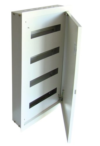 Fém elosztódoboz süllyesztett, maszkos, fehér