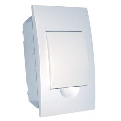   Süllyesztett elosztódoboz, fehér ajtóval, N/PE sínnel 4 Modulos