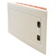 Süllyesztett elosztódoboz, 12 Modulos, fehér-sík ajtóval, NPE nélkül