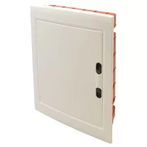   Süllyesztett elosztódoboz, 2x12 Modulos fehér-sík ajtóval, NPE nélkül