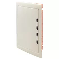   Süllyesztett elosztódoboz, 3x12 Modulos, fehér-sík ajtóval, NPE nélkül