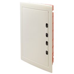   Süllyesztett elosztódoboz, 3x12 Modulos, fehér-sík ajtóval, NPE nélkül