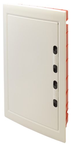 Süllyesztett elosztódoboz, 3x12 Modulos, fehér-sík ajtóval, NPE nélkül