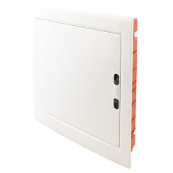   Süllyesztett elosztódoboz, 2x18 Modulos, fehér-sík ajtóval, NPE nélkül