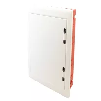   Süllyesztett elosztódoboz, 3x18 Modulos, fehér-sík ajtóval, NPE nélkül