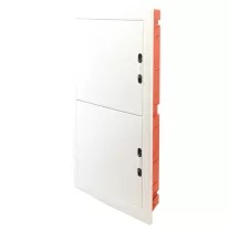   Süllyesztett elosztódoboz, 4x18 Modulos, fehér-sík ajtóval, NPE nélkül