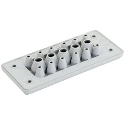 Elosztószekrény kábelbevezető,gumi, 17db kábelhez