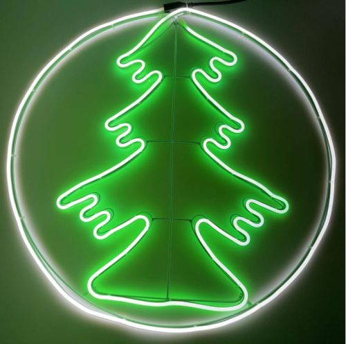 Led neonflex fenyőfa dekoráció