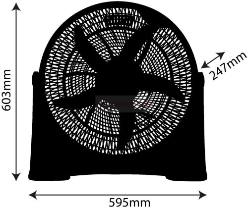 Entac Hordozható Asztali/padló Ventilátor 90W