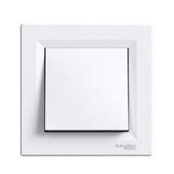   Schneider Asfora Kapcsoló, kétpólusú, komplett, fehér EPH0200121