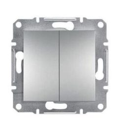   Schneider Asfora Kapcsoló, csillárkapcsoló, keret nélkül, alumínium