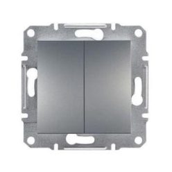   Schneider Asfora Kapcsoló, csillárkapcsoló, keret nélkül, acél