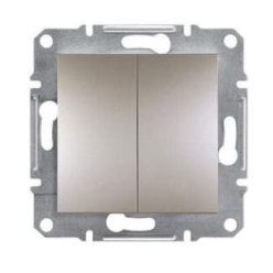   Schneider Asfora Kapcsoló, csillárkapcsoló, keret nélkül, bronz