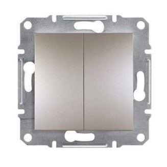 Schneider Asfora Kapcsoló, csillárkapcsoló, keret nélkül, bronz