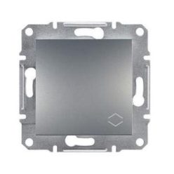   Schneider Asfora Kapcsoló, váltókapcsoló, keret nélkül, acél