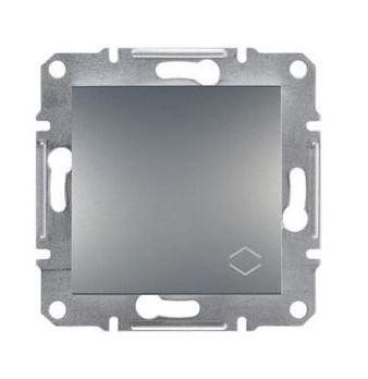 Schneider Asfora Kapcsoló, váltókapcsoló, keret nélkül, acél