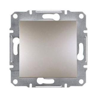 Schneider Asfora Nyomógomb, keret nélkül, bronz