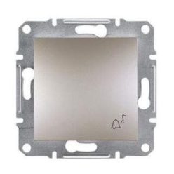   Schneider Asfora Nyomógomb csengőjellel, keret nélkül, bronz