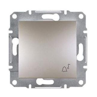 Schneider Asfora Nyomógomb csengőjellel, keret nélkül, bronz