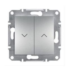   Schneider Asfora Redőnyvezérlő nyomógomb, keret nélkül, alumínium