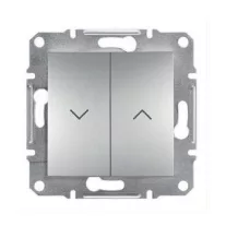   Schneider Asfora Redőnyvezérlő kapcsoló, keret nélkül, alumínium