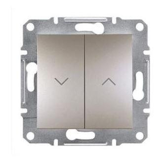 Schneider Asfora Redőnyvezérlő kapcsoló, keret nélkül, bronz