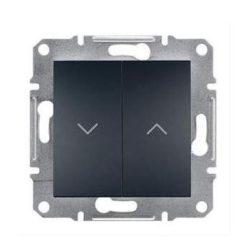   Schneider Asfora Redőnyvezérlő kapcsoló, keret nélkül, antracit