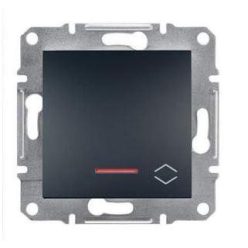   Schneider Asfora Kapcsoló, váltókapcsoló, jelzőfény, keret nélkül, antracit