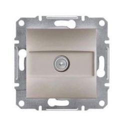   Schneider Asfora TV aljzat, végzáró, 1 dB, keret nélkül, bronz