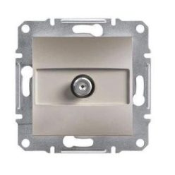   Schneider Asfora SAT aljzat, végzáró, 1 dB, keret nélkül, bronz