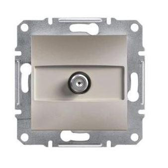 Schneider Asfora SAT aljzat, végzáró, 1 dB, keret nélkül, bronz