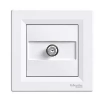   Schneider Asfora SAT aljzat, átmenő, 4 dB, komplett, fehér