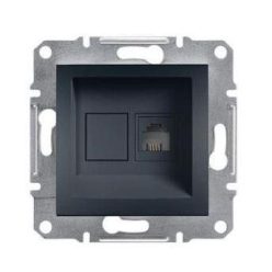   Schneider Asfora Telefon csatlakozóaljzat 1-es, keret nélkül, antracit