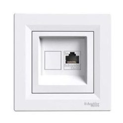   Schneider Asfora Számítógép aljzat Cat5e, 1-es, komplett, fehér