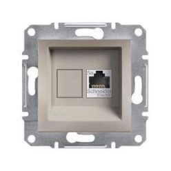   Schneider Asfora Számítógép aljzat Cat5e, 1-es, keret nélkül, bronz