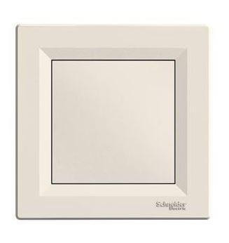 Schneider Asfora Vakfedél, komplett, bézs