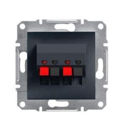   Schneider Asfora hangszóró csatlakozó 2j-2b, keret nélkül, antracit