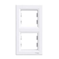 Schneider Asfora Keret, függőleges, 2-es, fehér