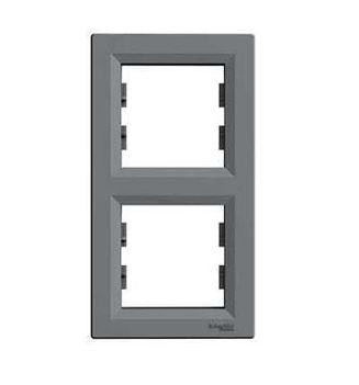 Schneider Asfora Keret, függőleges, 2-es, acél