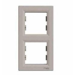 Schneider Asfora Keret, függőleges, 2-es, bronz