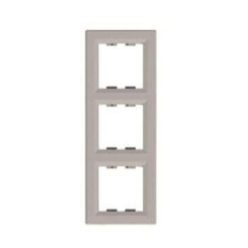 Schneider Asfora Keret, függőleges, 3-as, bronz