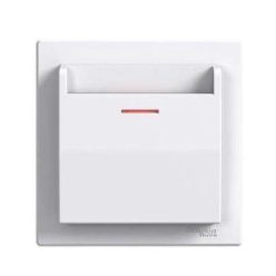 Schneider Asfora hotelkártya kapcsoló, komplett, fehér