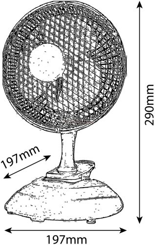Entac Hordozható Asztali Mini Ventilátor 17W