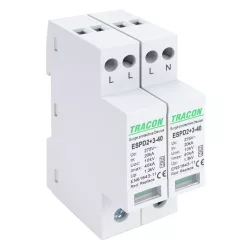   T2+T3 AC típusú túlfeszültség levezető, egybeépített 4P 40kA 275V