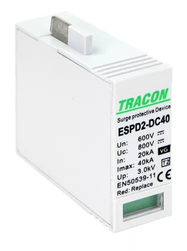 T2 DC típusú VG túlfeszültség levezető betét 600V
