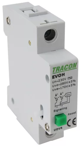Feszültségcsökkenési-növekedési kioldó EVOH-hoz Un:230VAC, 50Hz, Udown:170VAC, Uup:270VAC