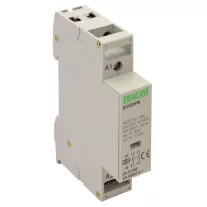   Installációs kontaktor 230V, 50Hz, 1 Mod, 1×NO+1×NC, AC1/AC7a, 25A,