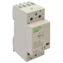   Installációs kontaktor 230V, 50Hz, 2 Mod, 2×NO, AC1/AC7a, 40A,