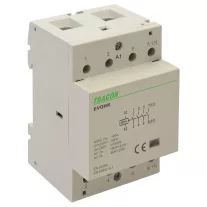   Installációs kontaktor 230V, 50Hz, 3 Mod, 4×NO, AC1/AC7a, 63A,